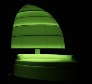 mycoocoon Farblicht Therapie. Licht Lounge Möbel