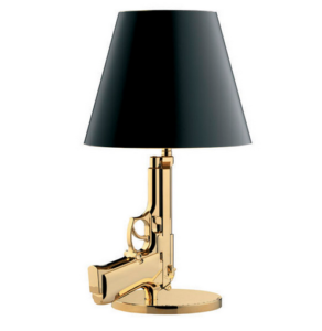 Design Tischlampe aus Gold