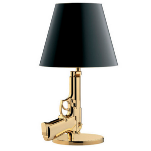 Design Tischlampe aus Gold