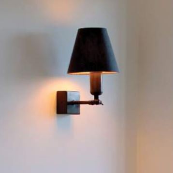 Bronze Wandlampe mit Schalter