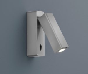 Nachttisch Wandleuchte mit Schalter nickel matt