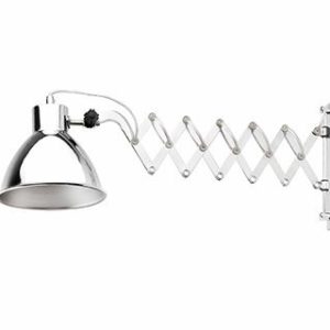 ausziehbare chrom Wandlampe mit Schalter