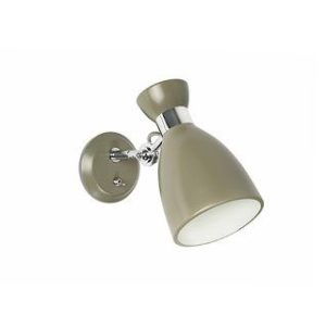 grüne Retro Wandlampe mit Schalter