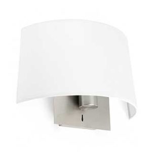 weisse Faro Volta Wandlampe mit Schalter