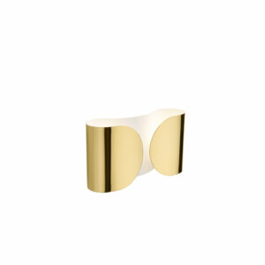 Goldfarbene Design Wandleuchte