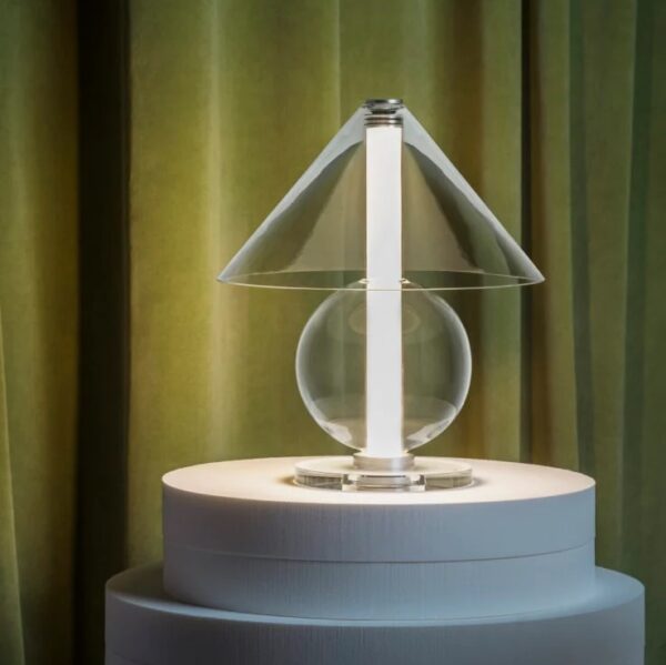 Moderne Designe Glas Tischlampe