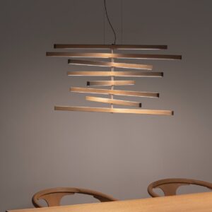 Harmonisch asiatisch anmutende Decken Hängeleuchte