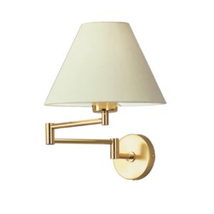 Hotel Wandleuchte mit verstellbarem Arm aus Messing