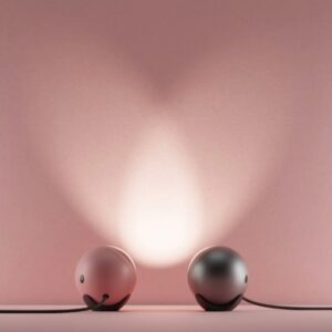 Moderne Kugel Designstrahler mit Kabel für innen