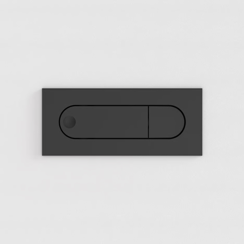 Schwarze Wandeinbau Leseleuchte mit Schalter für bündigen Wandeinbau